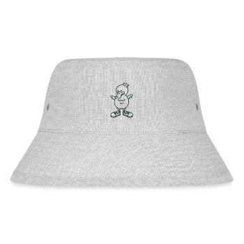 Anti-Zoo One - Stanley/Stella recycelter Bucket Hat - Grau meliert - Vorne