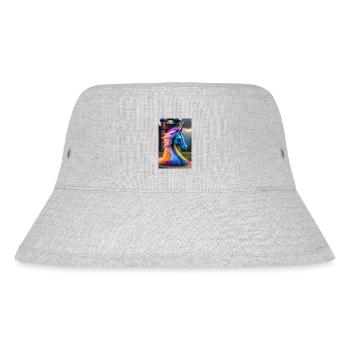 Fantasie Einhorn - Stanley/Stella recycelter Bucket Hat - Grau meliert - Vorne