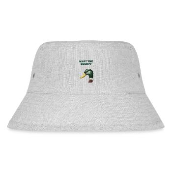 What the duck?? - Stanley/Stella recycelter Bucket Hat - Grau meliert - Vorne