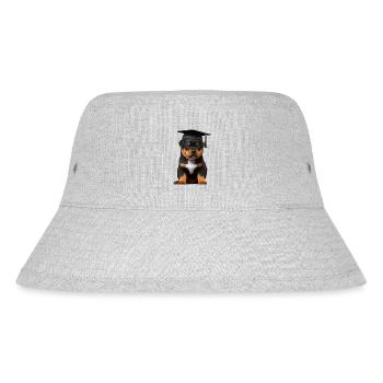 Studies Dogs Bachelor Rottweiler School Diploma - Stanley/Stella Recycled Bucket Hat - heather grey - Front