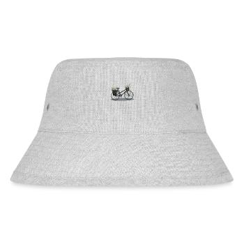 Flower Power Wheel - Stanley/Stella Recycled Bucket Hat - heather grey - Front