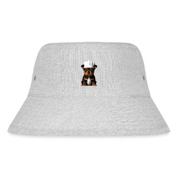Rottweiler Gastronom Hunde Kochen Hund Hundewelpe - Stanley/Stella recycelter Bucket Hat - Grau meliert - Vorne