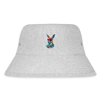 Strahlendes Roo-Revival - Stanley/Stella recycelter Bucket Hat - Grau meliert - Vorne