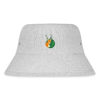 Nature Calling Fox - Stanley/Stella recycelter Bucket Hat - Grau meliert - Vorne