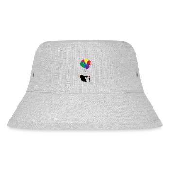 Luftballon - Stanley/Stella recycelter Bucket Hat - Grau meliert - Vorne