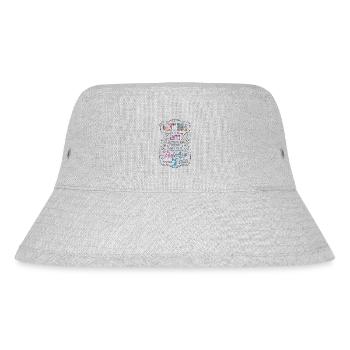 1970 Vintage Retro 70er Jahre 50 geboren Geburtstag - Stanley/Stella recycelter Bucket Hat - Grau meliert - Vorne