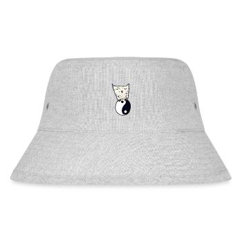 Owl and yin yang - Stanley/Stella Recycled Bucket Hat - heather grey - Front