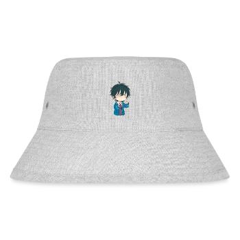 Anime - Stanley/Stella recycelter Bucket Hat - Grau meliert - Vorne