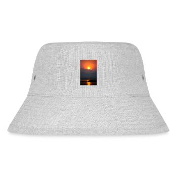 Sonnenaufgang - Stanley/Stella recycelter Bucket Hat - Grau meliert - Vorne
