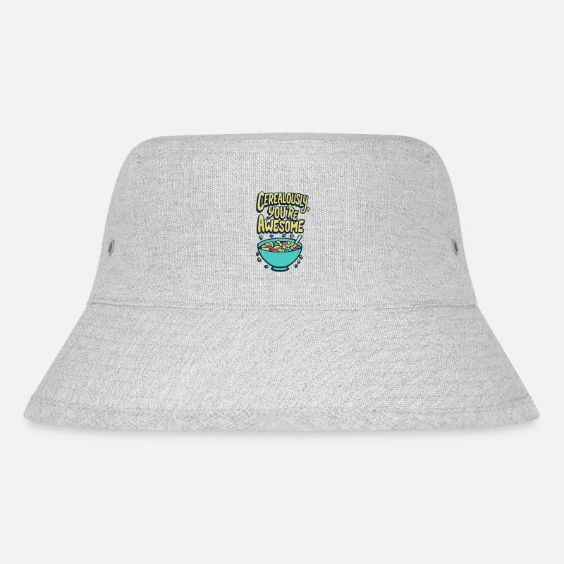 Cerealously, You're Awesome - Stanley/Stella recycelter Bucket Hat - Grau meliert