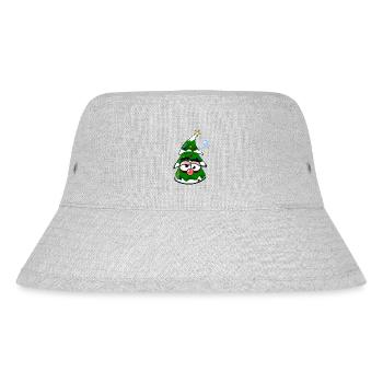 Drunk Christmas Tree - Stanley/Stella Recycled Bucket Hat - heather grey - Front