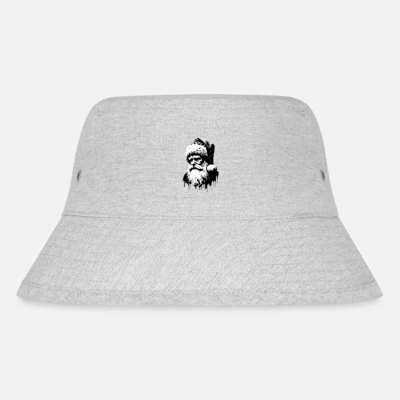 Weihnachtsmann bringt Ugly Christmas Geschenke - Stanley/Stella recycelter Bucket Hat - Grau meliert