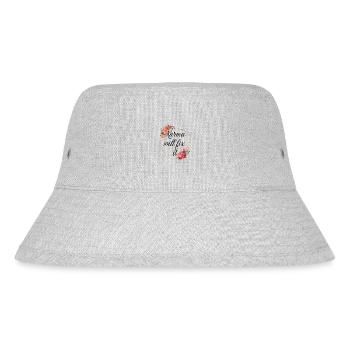 Buddhism Meditation Karma Will Fix It Gift - Stanley/Stella Recycled Bucket Hat - heather grey - Front