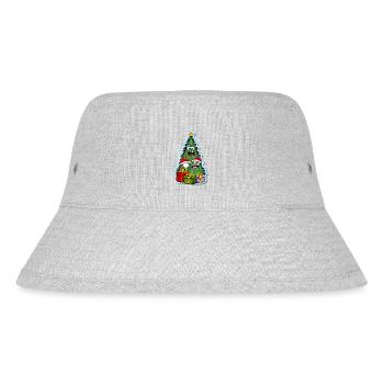 funny christmas tree - Stanley/Stella Recycled Bucket Hat - heather grey - Front