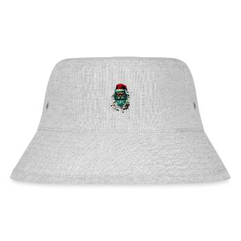 Xmas Santa - Stanley/Stella recycelter Bucket Hat - Grau meliert - Vorne