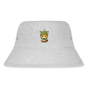 Fuchs Winter - Stanley/Stella recycelter Bucket Hat - Grau meliert - Vorne