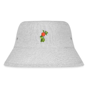 Apfel - Stanley/Stella recycelter Bucket Hat - Grau meliert - Vorne
