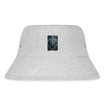 Das Herzstück der Valentinstags-CPU eines Computermanns - Stanley/Stella recycelter Bucket Hat - Grau meliert - Vorne