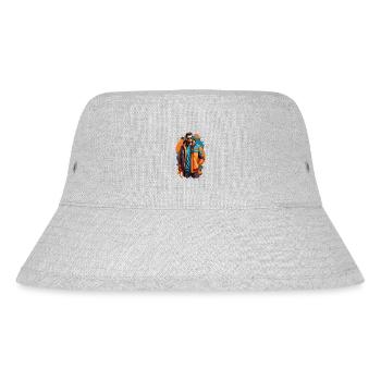 Schließ mich an - Stanley/Stella recycelter Bucket Hat - Grau meliert - Vorne