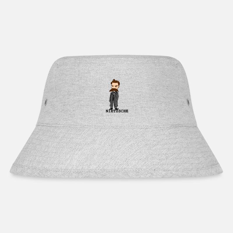 Nietzsche - Stanley/Stella recycelter Bucket Hat - Grau meliert