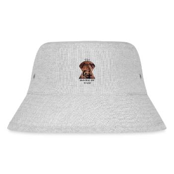 Carpenter, carpenter, carpenter, carpenter, craftsman, wood - Stanley/Stella Recycled Bucket Hat - heather grey - Front