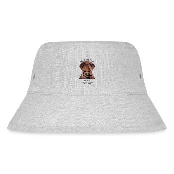 Carpenter, carpenter, carpenter, carpenter, craftsman, wood - Stanley/Stella Recycled Bucket Hat - heather grey - Front