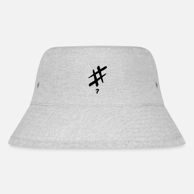 #? - Stanley/Stella recycelter Bucket Hat - Grau meliert