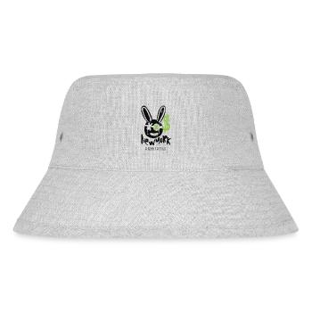 street, new york, rabbit, dollar - Stanley/Stella recycelter Bucket Hat - Grau meliert - Vorne