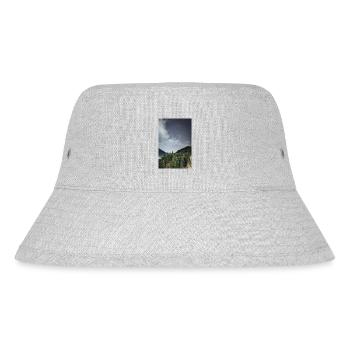 Orion-Konstellation, die sich über die Berge erhebt - Stanley/Stella recycelter Bucket Hat - Grau meliert - Vorne