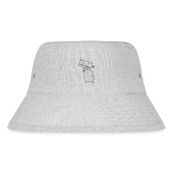 Colorful instead of Brown Demo Frog - Stanley/Stella Recycled Bucket Hat - heather grey - Front