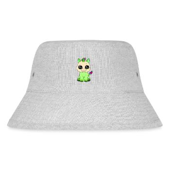 Kleines Einhorn - Stanley/Stella recycelter Bucket Hat - Grau meliert - Vorne