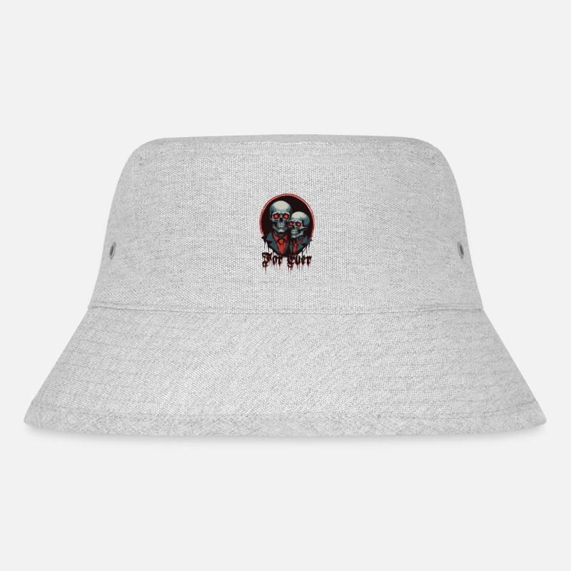 Skelett Paar - Stanley/Stella recycelter Bucket Hat - Grau meliert