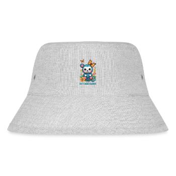 Teddy made of wool - Stanley/Stella Recycled Bucket Hat - heather grey - Front