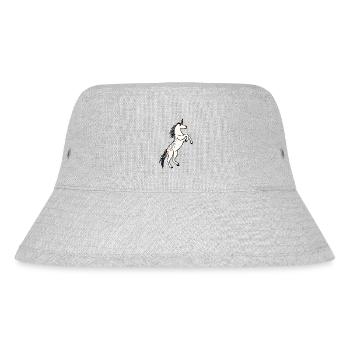 Wildes Einhorn - Stanley/Stella recycelter Bucket Hat - Grau meliert - Vorne