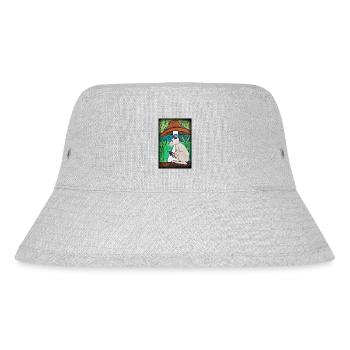 Maus mit Bienchen im Regen - Stanley/Stella recycelter Bucket Hat - Grau meliert - Vorne