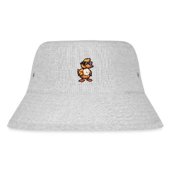 Ente Comic Cool - Stanley/Stella recycelter Bucket Hat - Grau meliert - Vorne