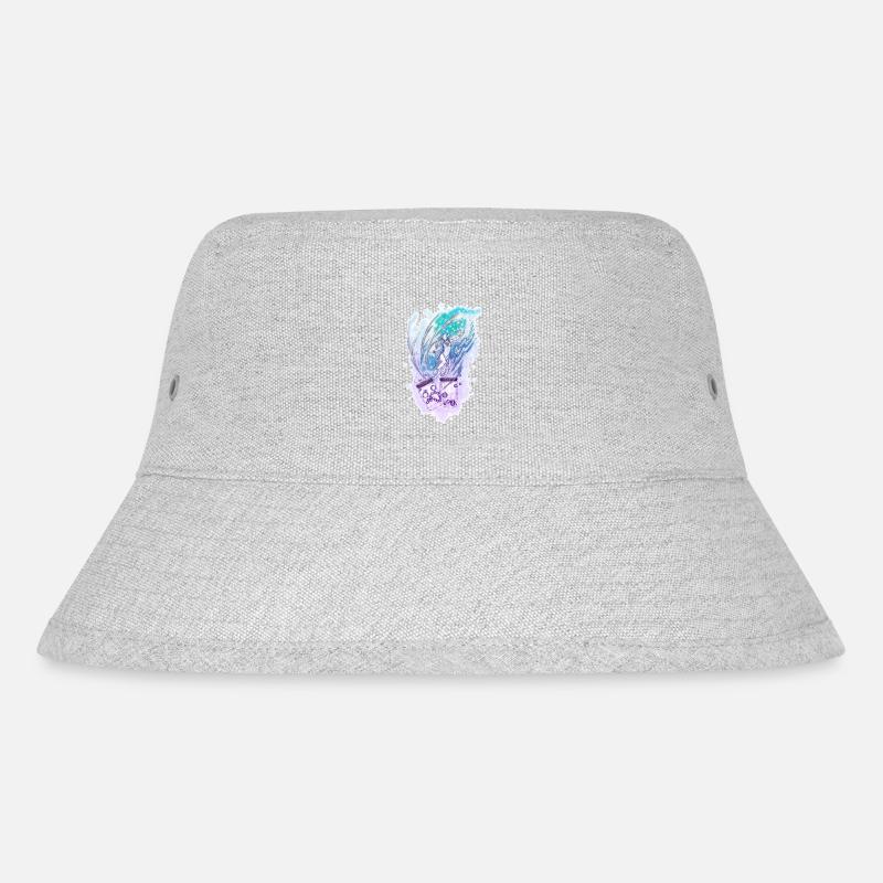 Wicca Wassermann Nixe Sternzeichen - Stanley/Stella recycelter Bucket Hat - Grau meliert