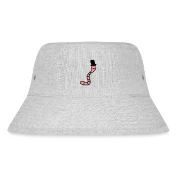 Kurt der Regenwurm / Tier / Merch / Cute / Funny - Stanley/Stella recycelter Bucket Hat - Grau meliert - Vorne
