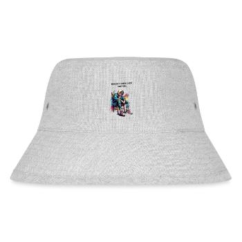 Emotional erschöpft, aber super stylisch - Stanley/Stella recycelter Bucket Hat - Grau meliert - Vorne