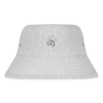 Dog Tag - Stanley/Stella recycelter Bucket Hat - Grau meliert - Vorne