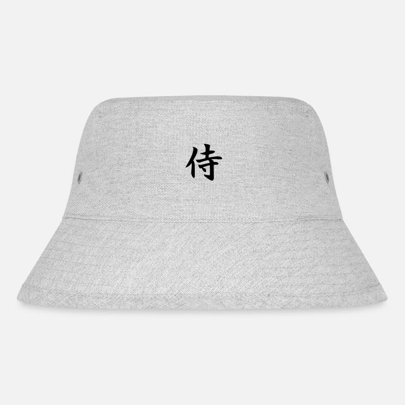 Samurai - Stanley/Stella recycelter Bucket Hat - Grau meliert