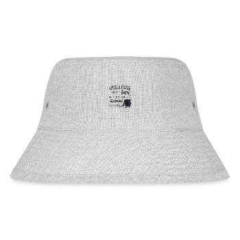 Motorradfahren ist wie Sex - Stanley/Stella recycelter Bucket Hat - Grau meliert - Vorne
