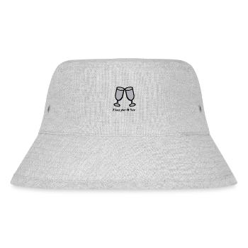 Wine Wine Time Gift Gift Idea Wine Drinker - Stanley/Stella Recycled Bucket Hat - heather grey - Front