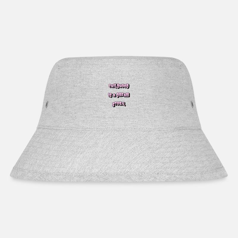 Die Kindheit ist eine Traumgeschichte - Stanley/Stella recycelter Bucket Hat - Grau meliert