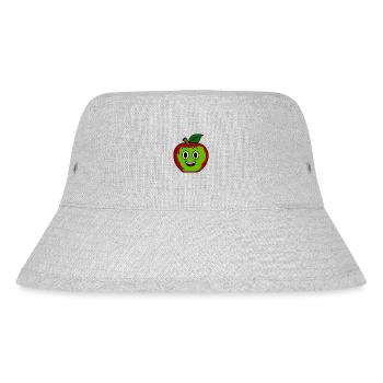 Funny Apple - Stanley/Stella Recycled Bucket Hat - heather grey - Front