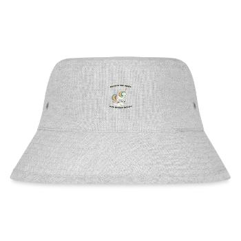 Magisches Einhorn - Stanley/Stella recycelter Bucket Hat - Grau meliert - Vorne