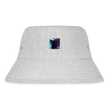 Cyborg in a bleak future as dystopia - Stanley/Stella Recycled Bucket Hat - heather grey - Front