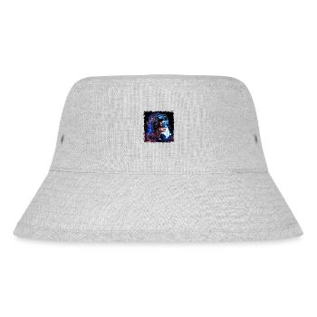 High Tech Pilotin im Cyber Krieg der Zukunft - Stanley/Stella recycelter Bucket Hat - Grau meliert - Vorne