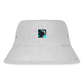 A cyborg monster in a dystopian future - Stanley/Stella Recycled Bucket Hat - heather grey - Front