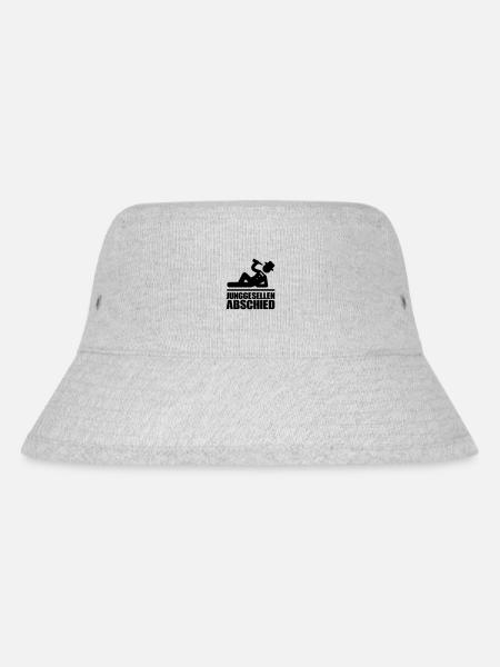 Junggesellenabschied - Stanley/Stella recycelter Bucket Hat - Grau meliert